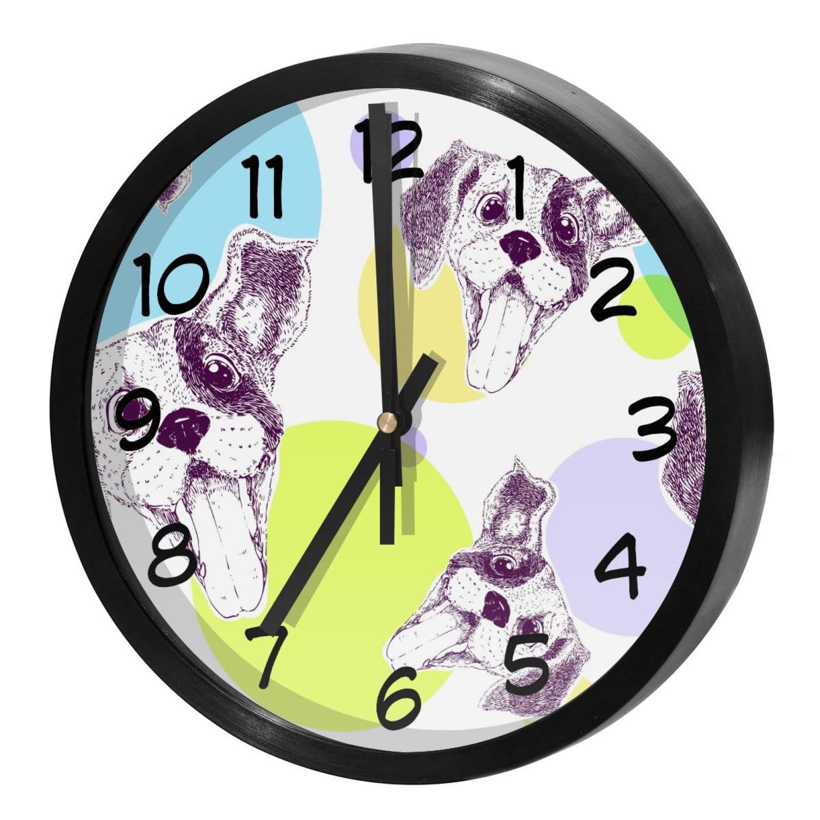 Horloge murale quartz silencieuse ronde sans tic-tac à piles pour école