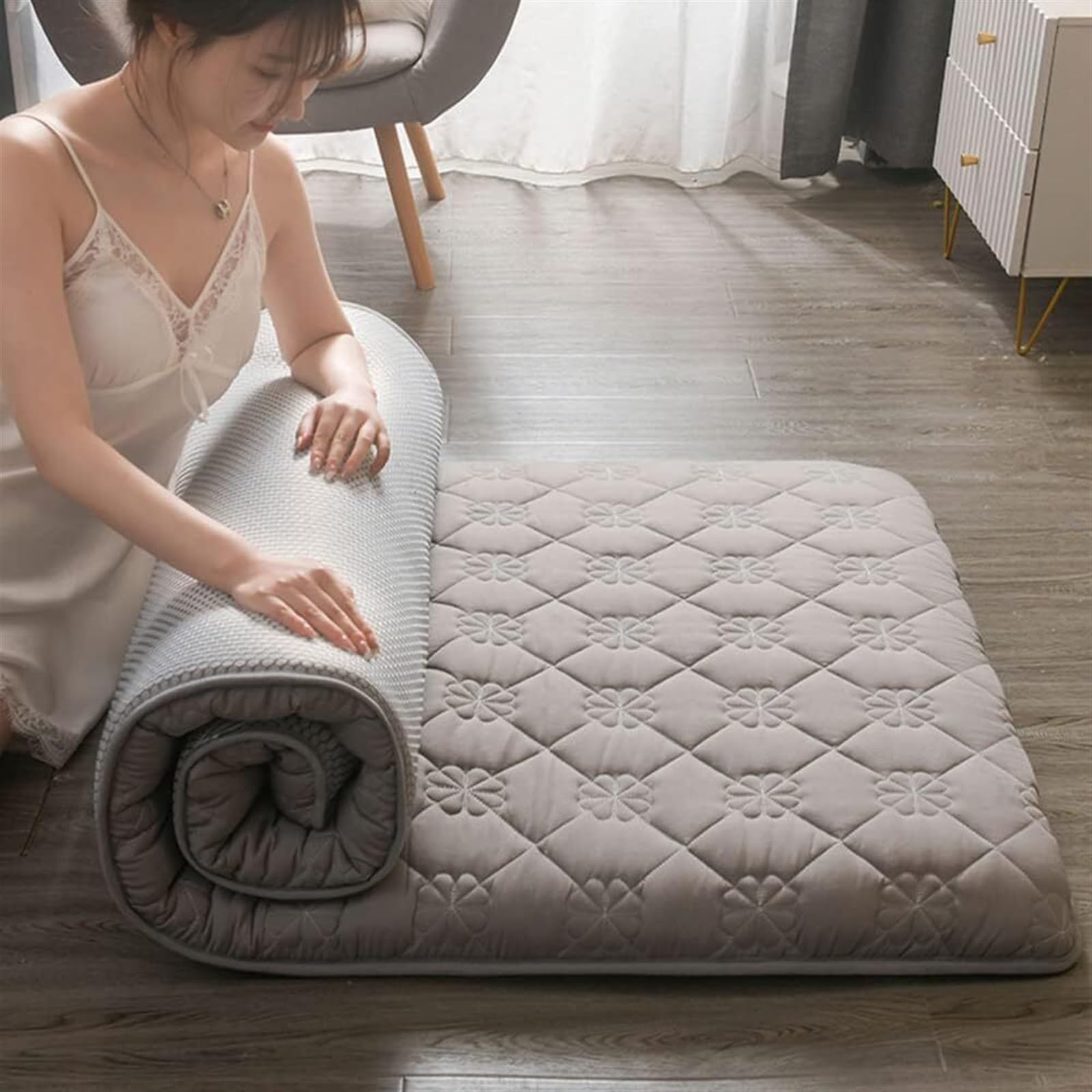 Materac podłogowy Futon z estru bawełnianego