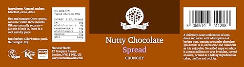 Miniatura 10 de Nutural World - Crema de chocolate crujiente con nuez de 6 onzas (6.00 oz)