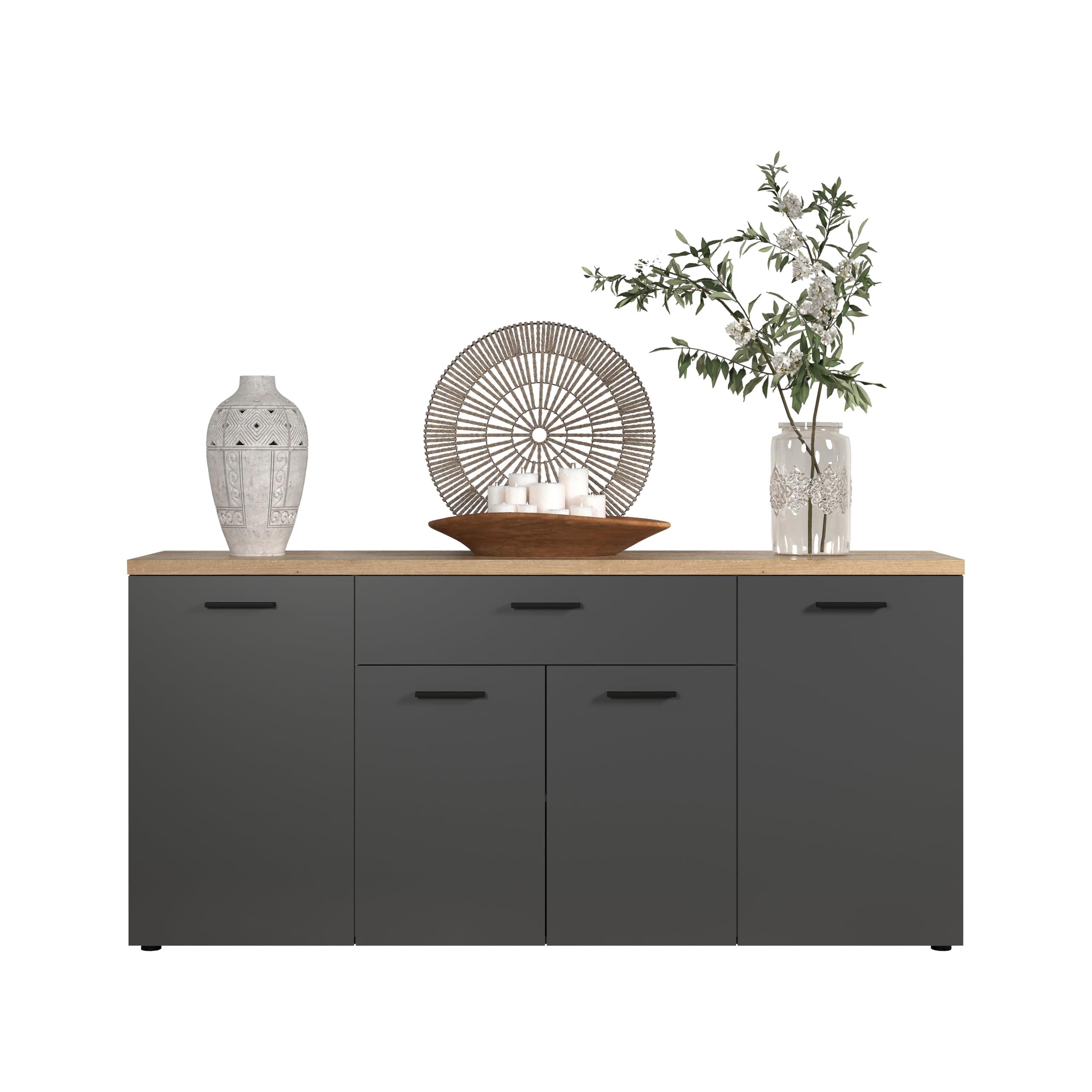 Sideboard Baggio Anthrazit · B 180 x H 85 cm