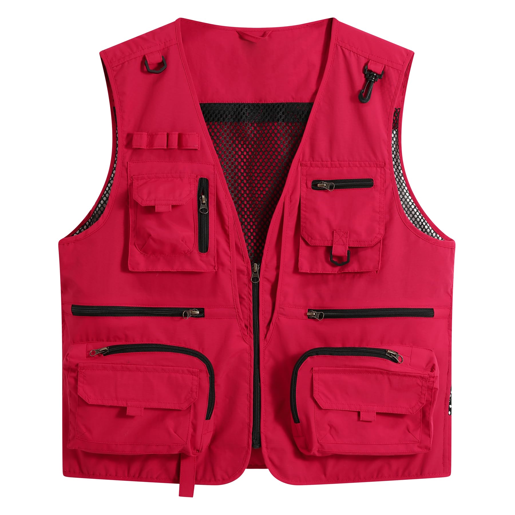 YOUTHUP Gilet da Pesca Pratico da Uomo Gilet da Lavoro Multitasche per Esterni Gilet da Caccia Estivo per Fotografia
