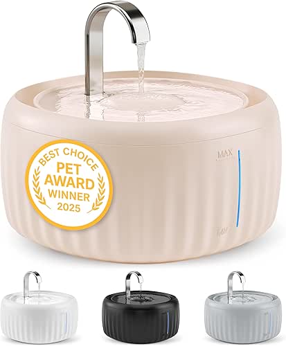 Pretty Paw Fontaine à Eau Chat 3L avec Filtration au