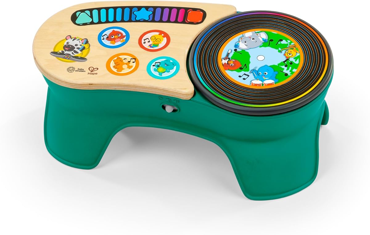 Tocadiscos de juguete musical Baby Einstein + Hape DJ Discovery, a partir de 6 meses