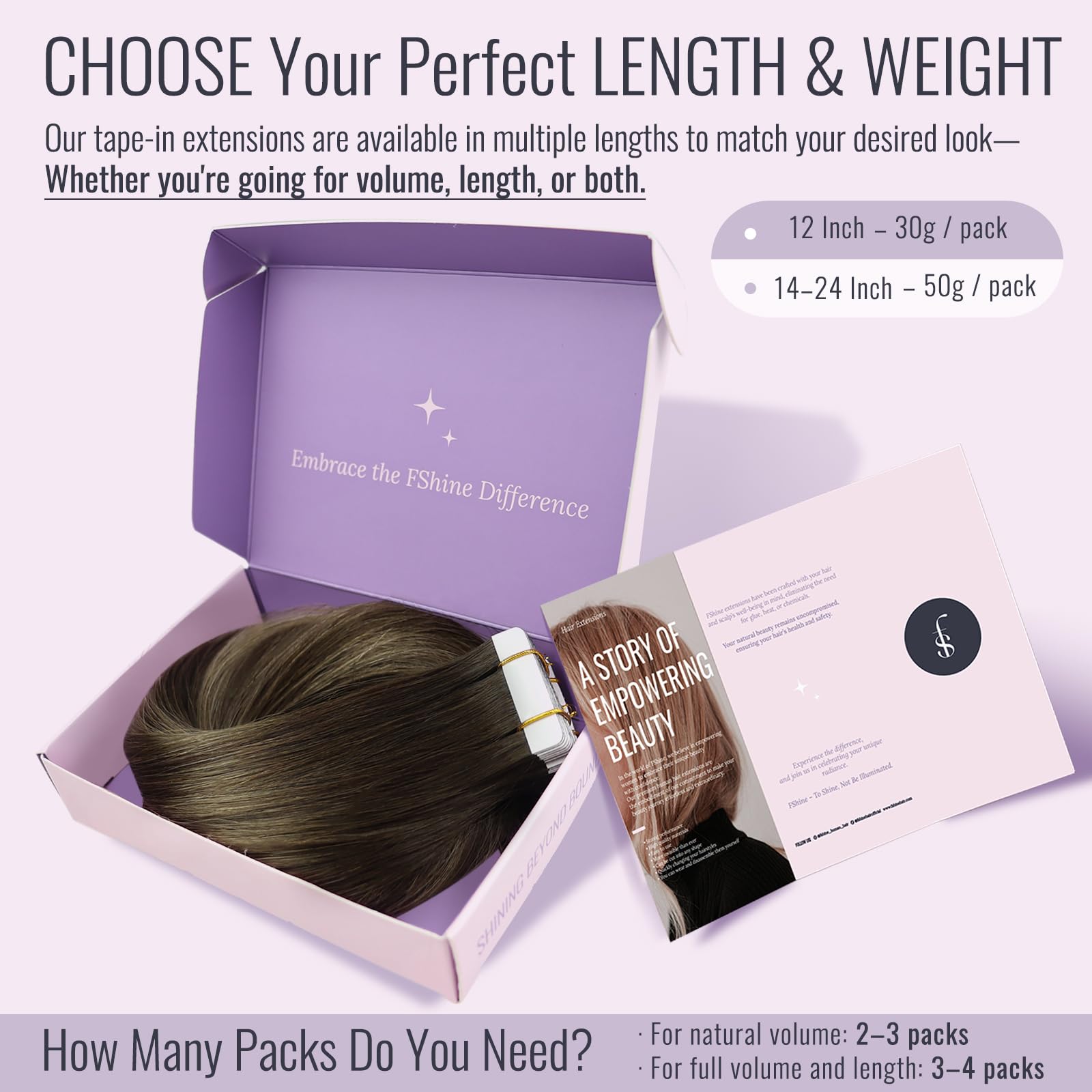 Fshine Extension Biadesive Capelli Veri 45 cm 20 pcs 50 g Invisibili Extension Capelli Veri Biadesivo Lisci Tape in Human Hair Balayage Da Marrone Scuro A Castano Extensions Umani Compleanno