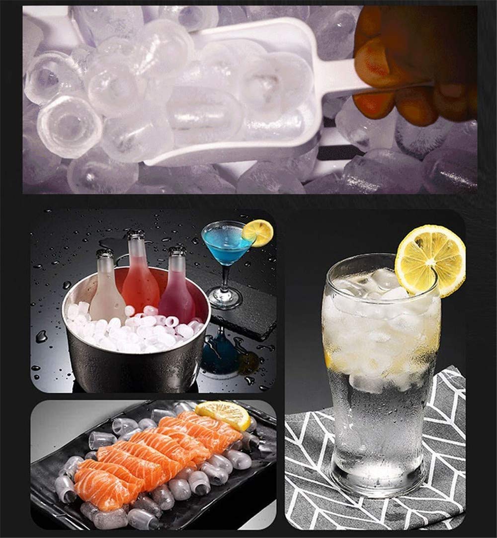Portable Ice Maker Macchina for controsoffitto, cubi di Ghiaccio Pronto in 8 Minuti, Fare 66 libbre di Ghiaccio in 24 Ore con Display a LED Ideale for Feste Bevande Miste