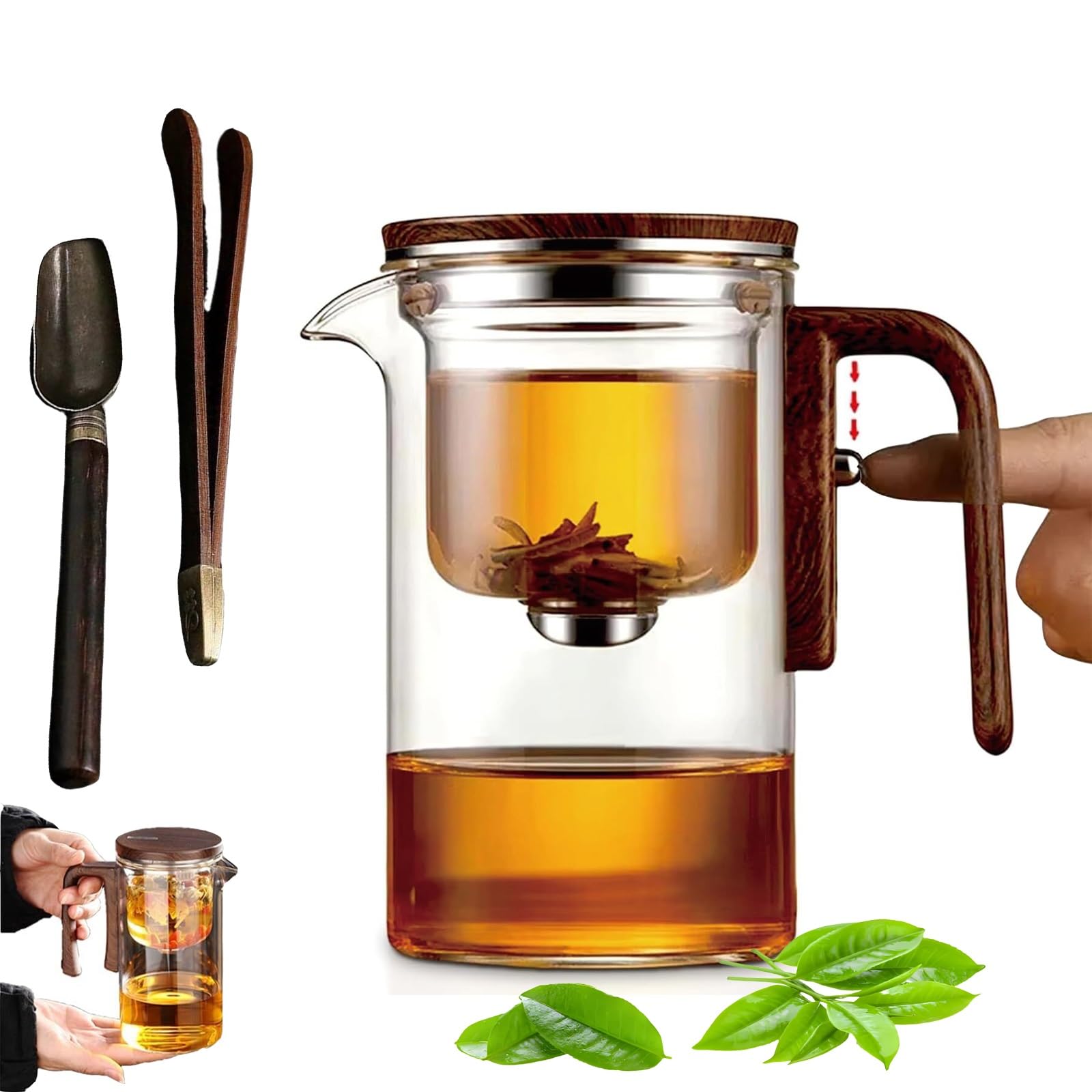 Théière de Sorcellerie Enchanti en verre 720ml avec grande passoire