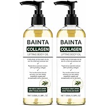 Collagen Body Oil, 2 Pack, Firming & Hydrating Moisturizer for Crepey Skin