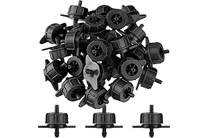 50 Pcs Drip Emitters 1/4 Inch 1gph Drip Irrigation Tubing Pressure Compensating...