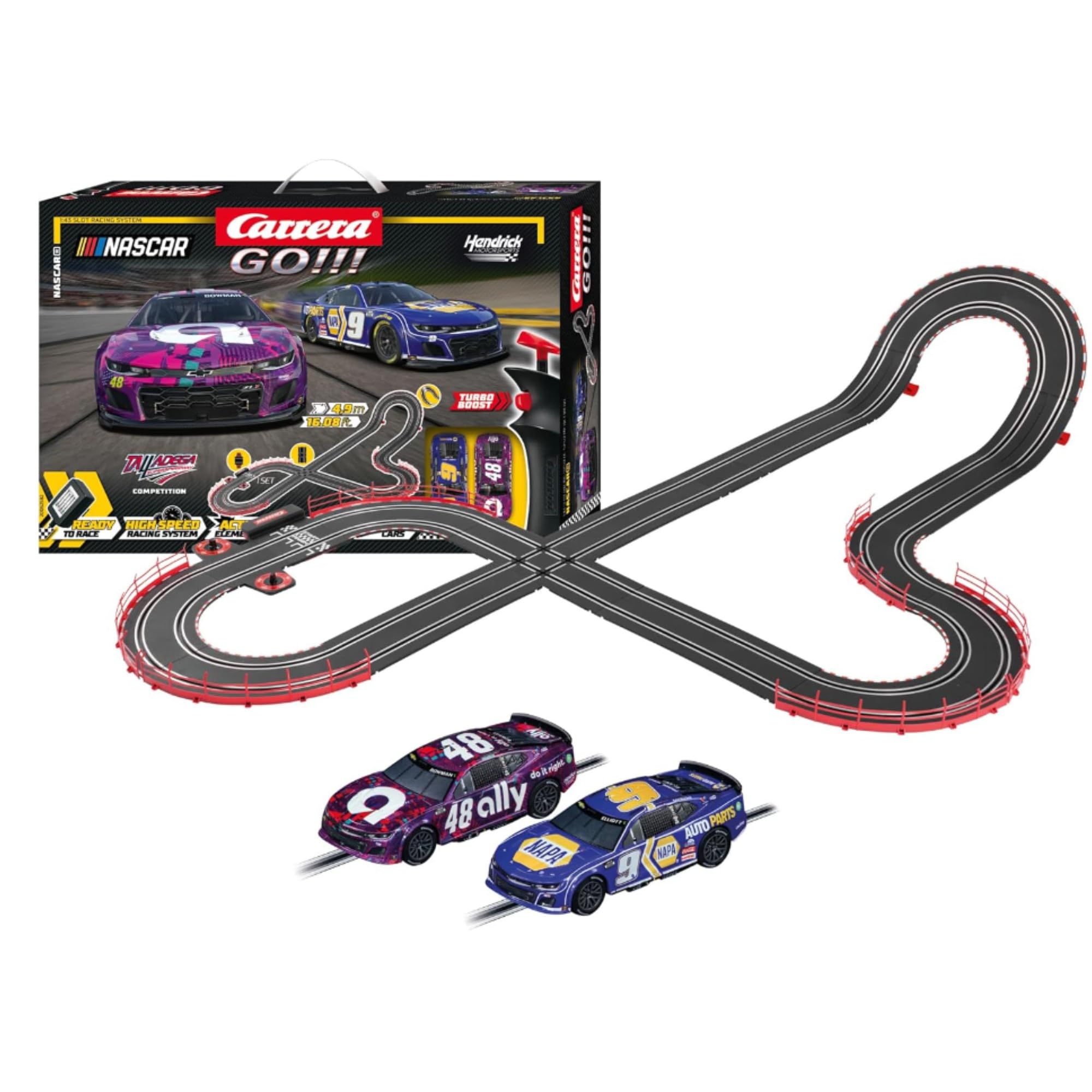 GO!!! NASCAR Talladega Competition Slot Car Racing Set (Model No. 20062582):