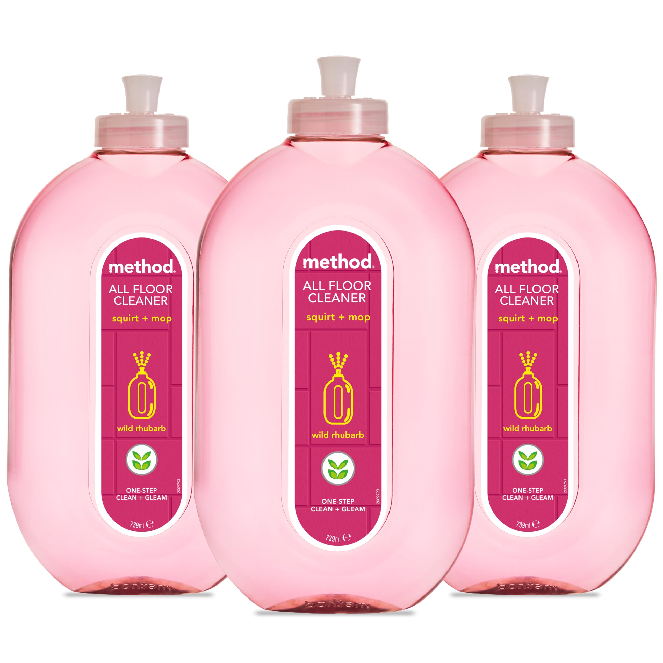 Method Floor Cleaner, Wild Rhubarb, 739 ml (Pack of 3) : Amazon.co.uk ...