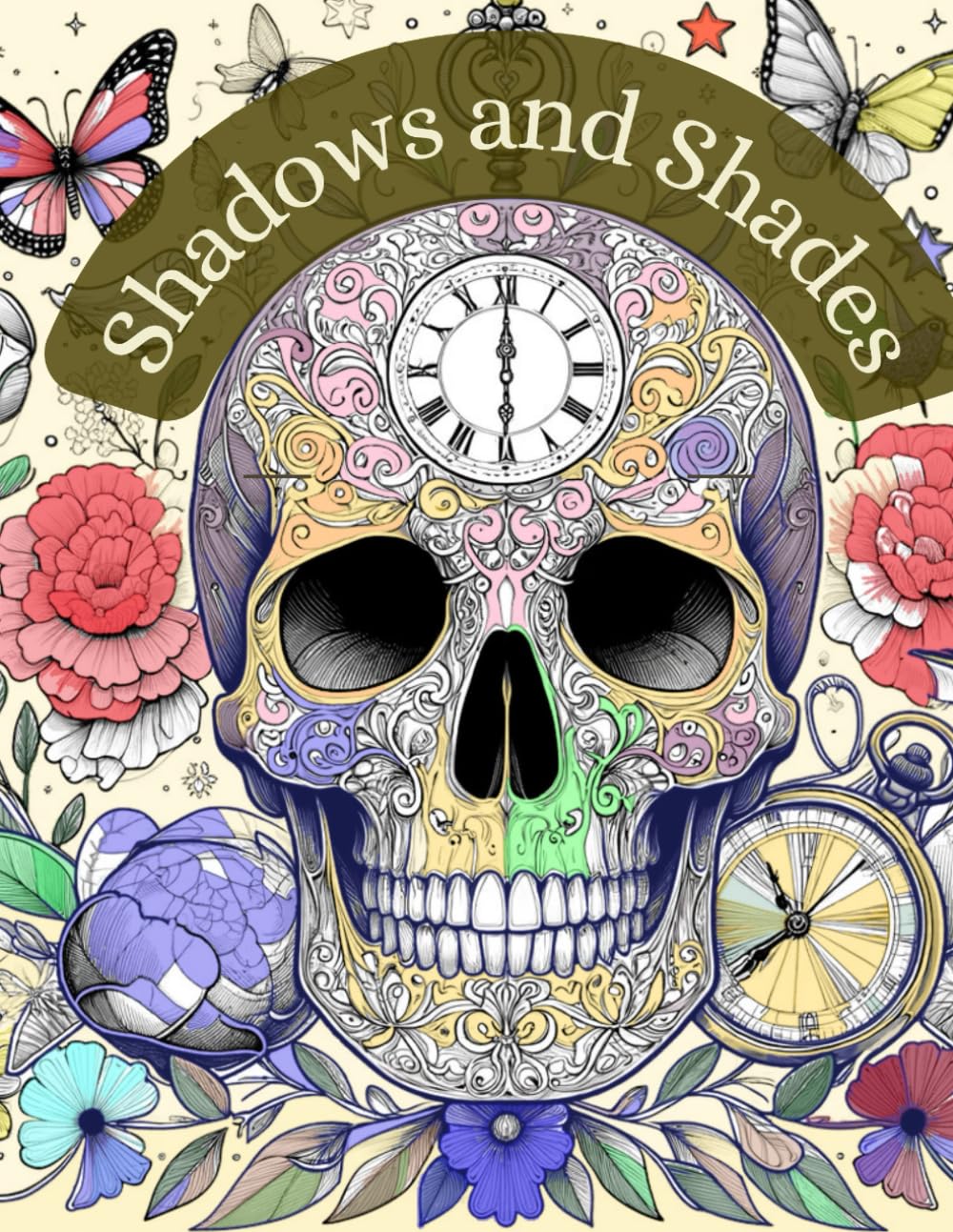 Shadows and Shades: A Momento Mori Coloring Book: 1 (Whispers of Mortality: A Memento Mori Collection)