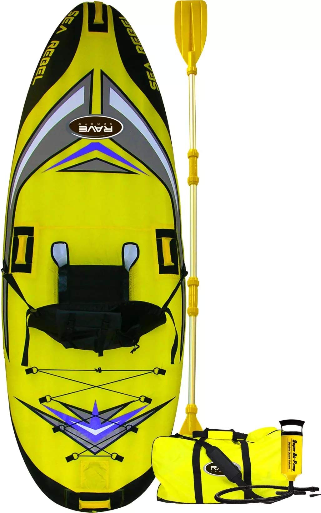 Buy Rave Sports Sea Rebel Inflatable One Person Kayak for Water Sports Online at desertcart UAE