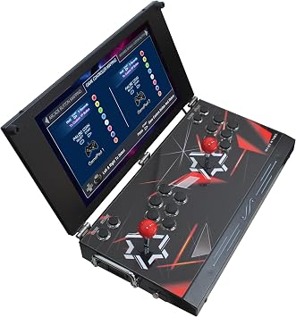 Portable Arcade Game Console, HD Screen, Retro Games, Dual Player Handheld Video Game Machine for Home Entertainment
