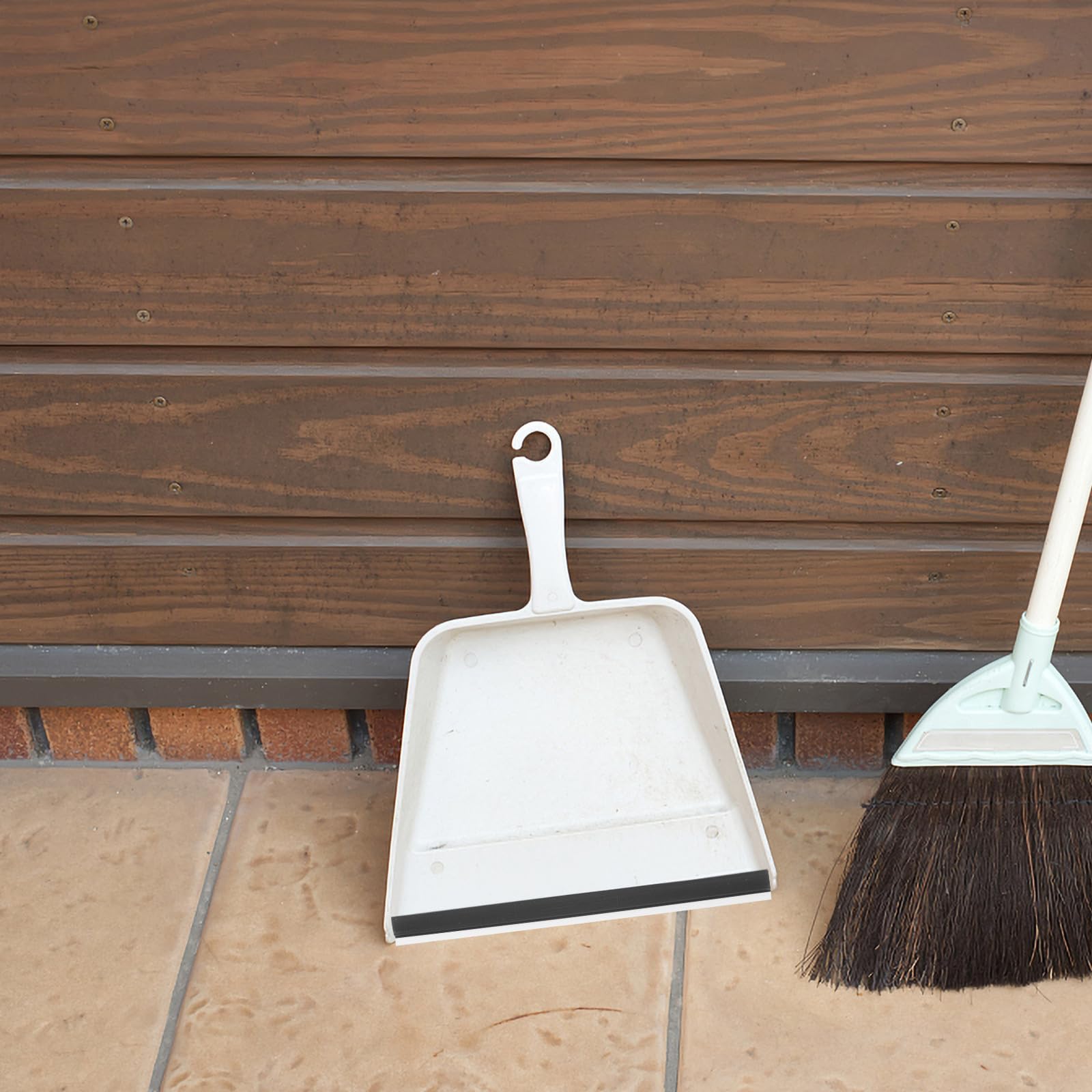Tofficu Tiras de Goma de Repuesto para Recogedor 26 Cm, 4 Piezas Negras, Borde de Goma Flexible para Accesorios de Limpieza, Reemplazo Duradero para Recogedores de Basura