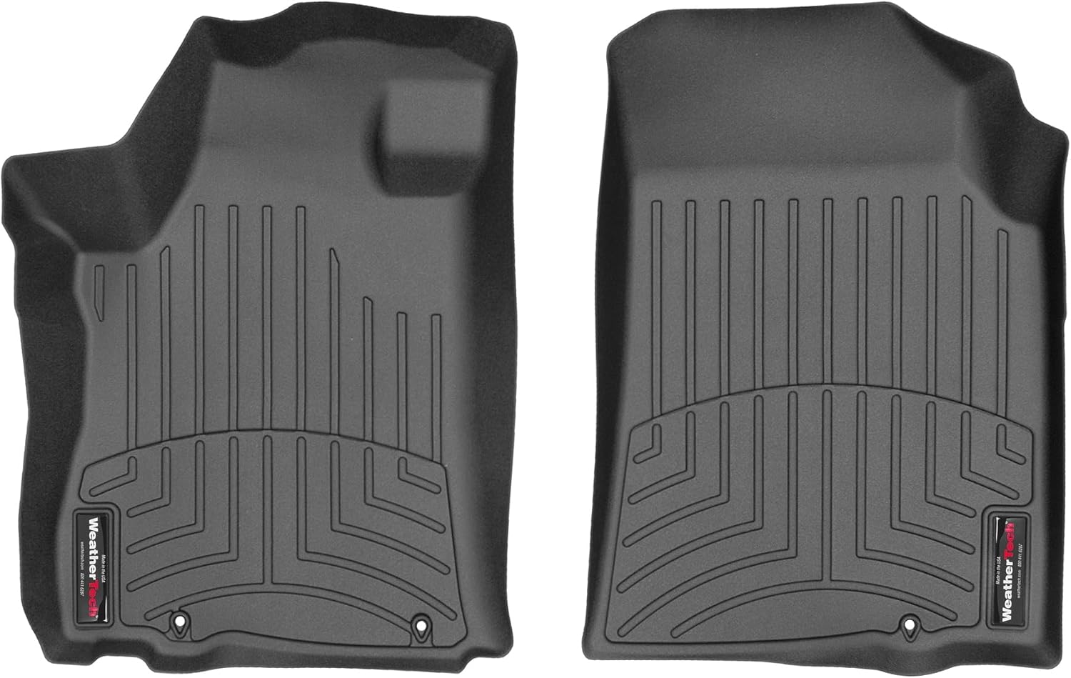WeatherTech Custom Fit FloorLiners for Nissan Altima - 1st Row (4410471), Black
