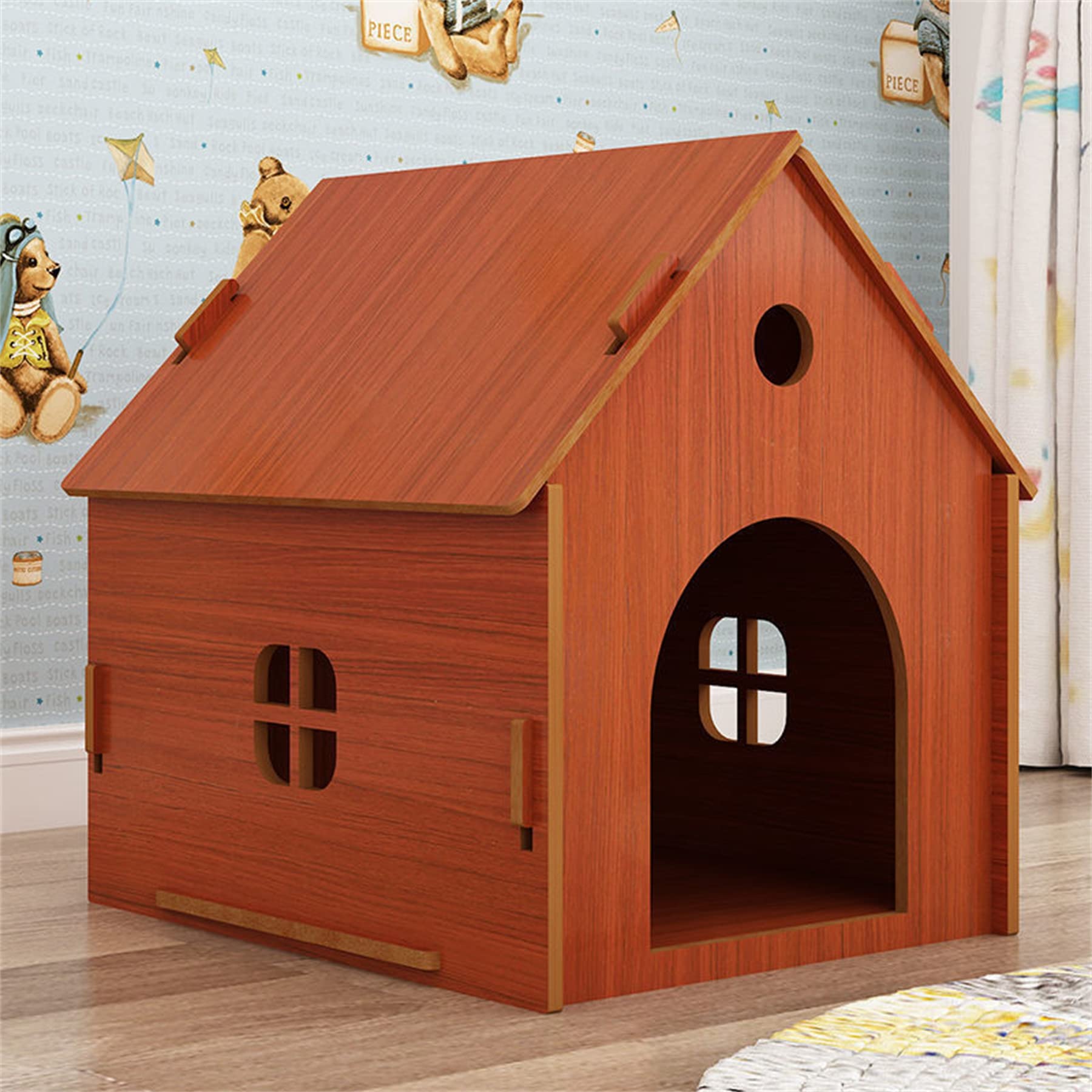 Amazon.co.jp: 犬小屋 屋外用 ペットハウス 小屋 組み立てキット 木製 