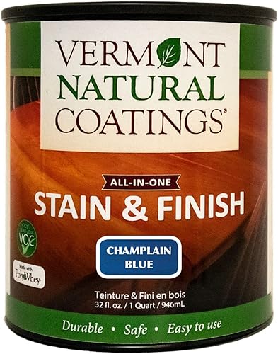Miniatura 12 de Vermont Natural Coatings PolyWhey Stain & Finish - Snowfall White - Cuarto de galón Nevada Blanca,tueste oscuro,Ébano Fireside,Cereza