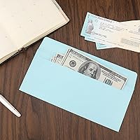 Vista 5 de Paquete de 100 sobres coloridos #10 de negocios de 4-1/8 x 9-1/2 pulgadas para oficina, membrete de negocios, facturas, cartas personales