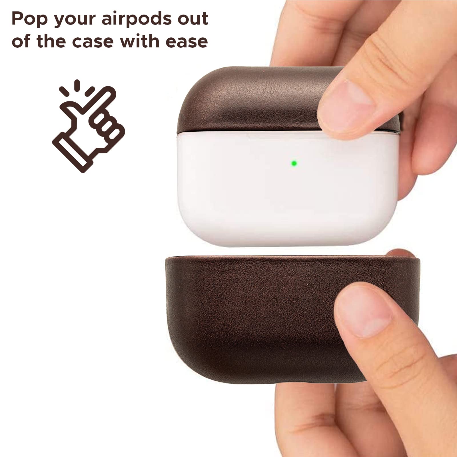 Apple AirPods 3（本体＋MagSafe充電ケース＋本革ケース） Amazon | Kasper Maison 本革 airpods pro ケース - Apple