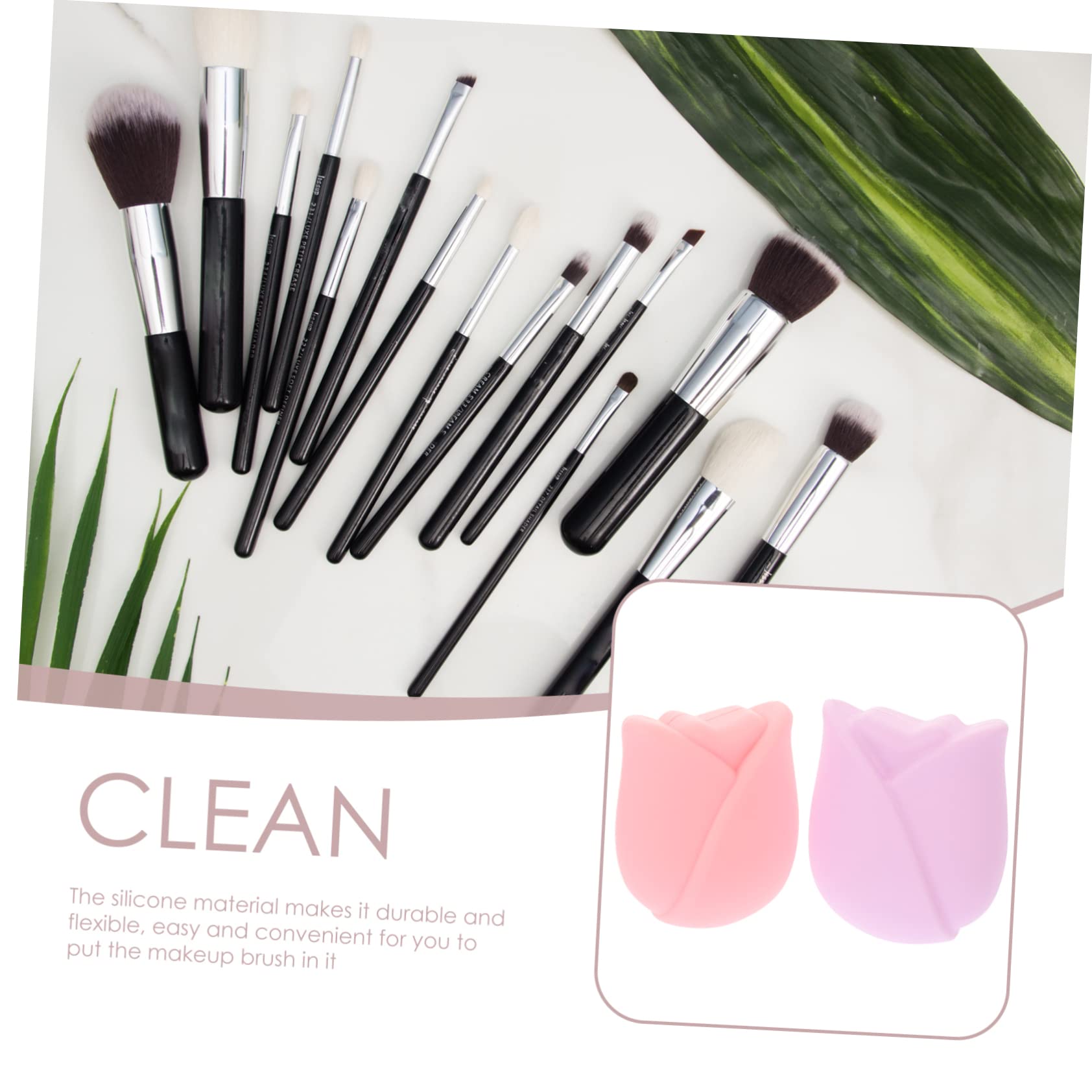 Healeved 2 Sets Make-up-pinsel-schutzhüllen Aus Silikon Kosmetikpinsel-schutzhüllen Pinsel-schutzhüllen-set Reisefreundlich Bewahrt Die Pinselform für Make-up-zubehör 6 Stück