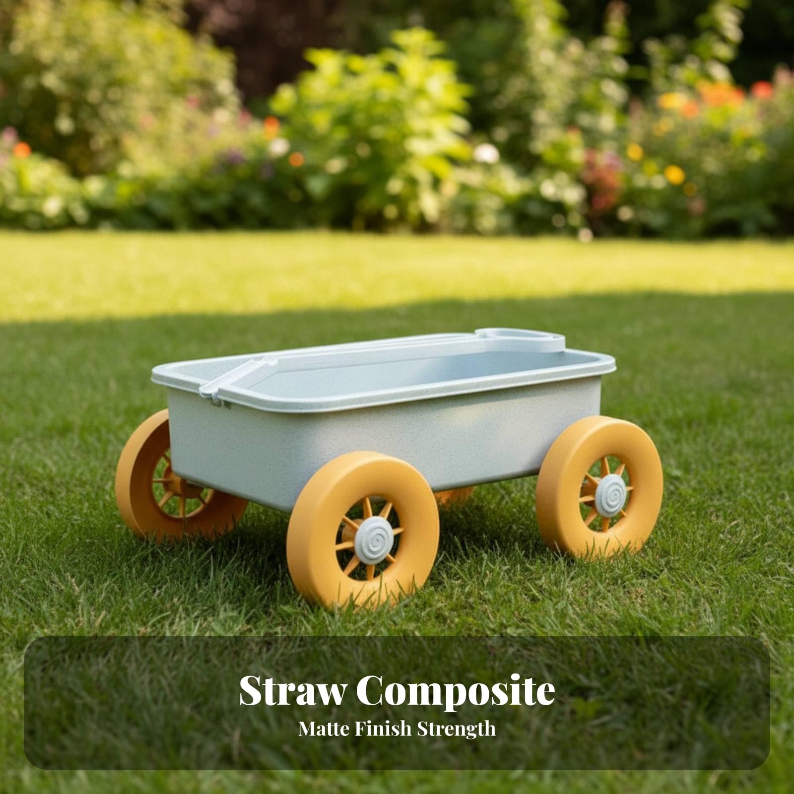 Carrello Giocattolo da Spiaggia per Bambini Carretto Bambini Sabbia Trasporto Manico Ruote Facili Corpo Leggero Robusto Adatto per Giochi Esterni Spiaggia Giardino Cortile Sabbiera