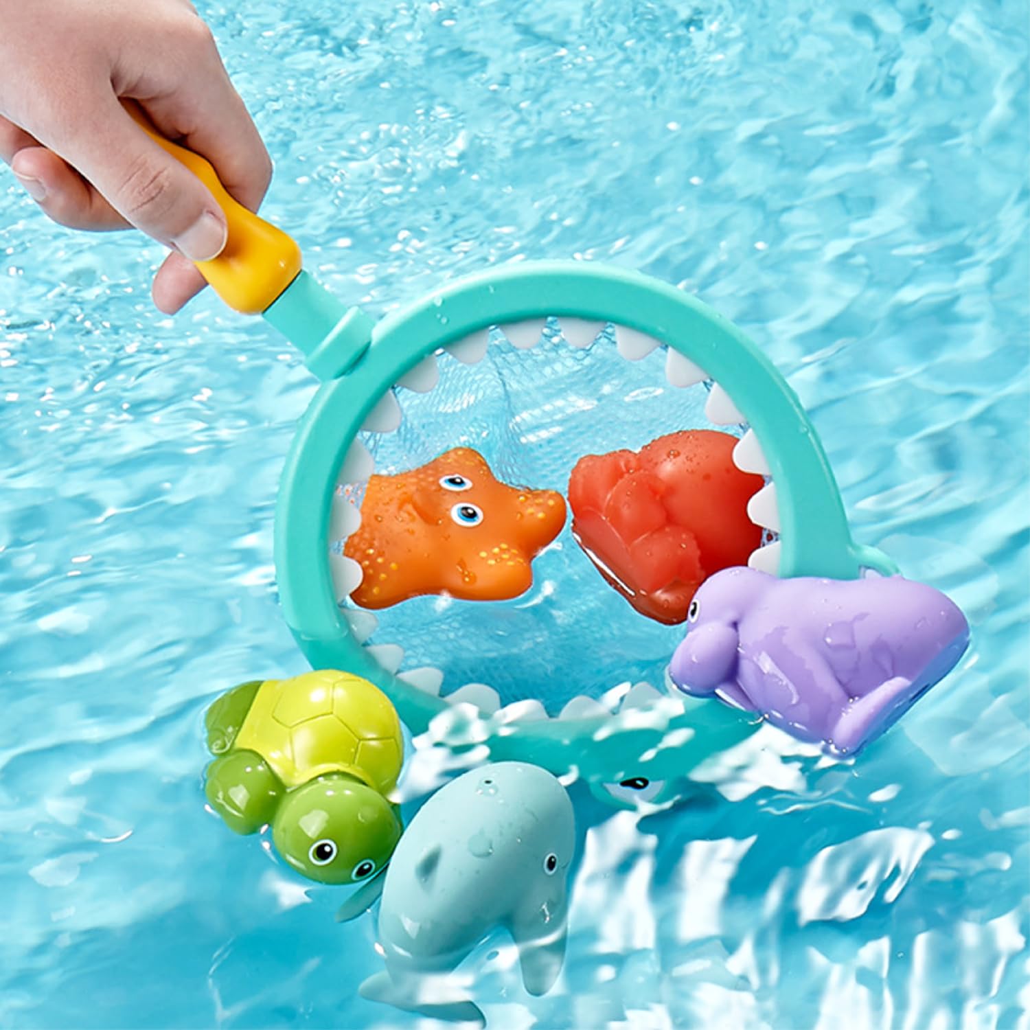 7 Piece Set-Juguetes infantiles para la bañera,paddling pool toys,Bathtub Jets Bath Toys Baby Floating Jet Bath Toys Baby Kids Toddler Shower and Pools - Image 3