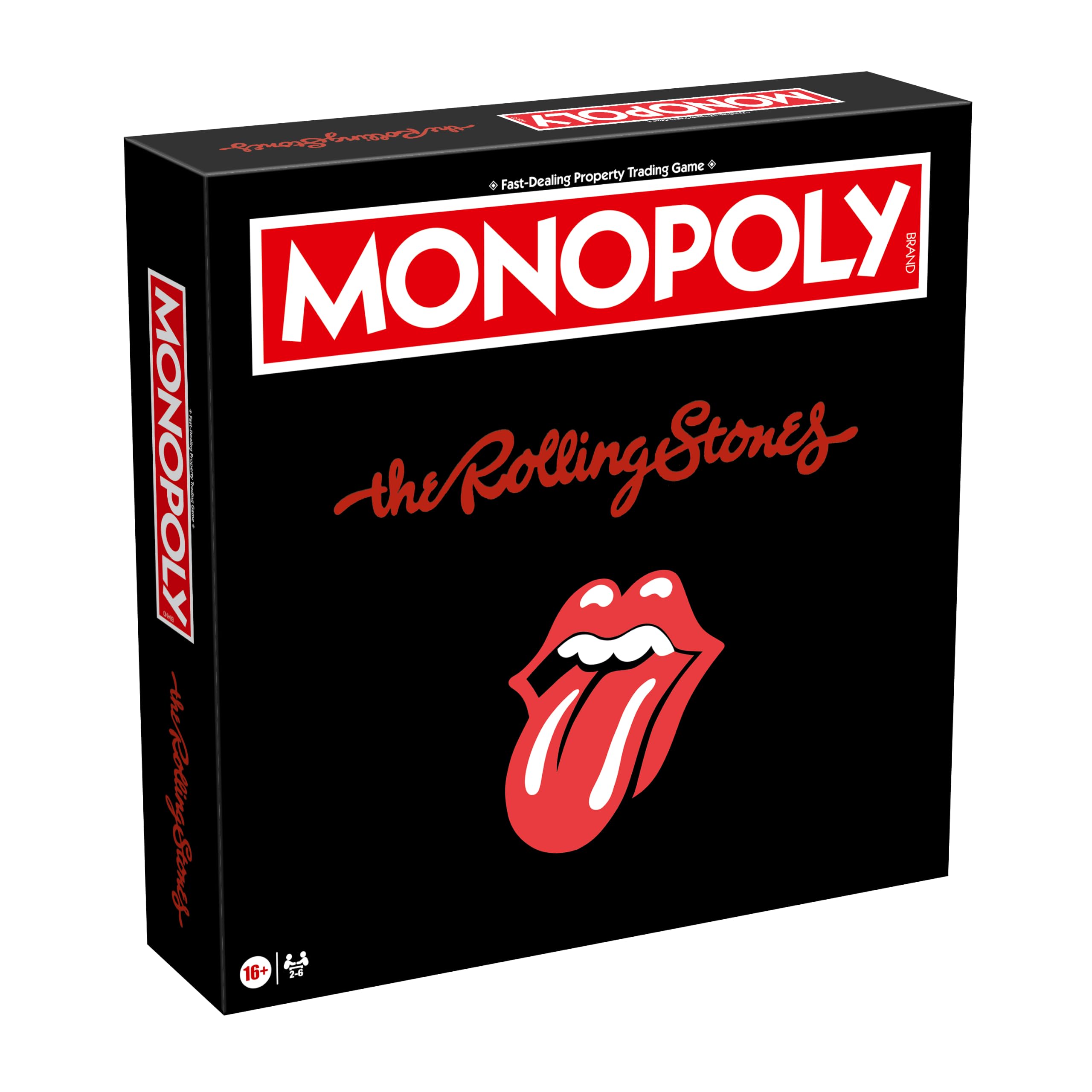 Winning Moves Rolling Stones Monopoly Board Game, trade your way to success, makes great gift for ages 16 plus