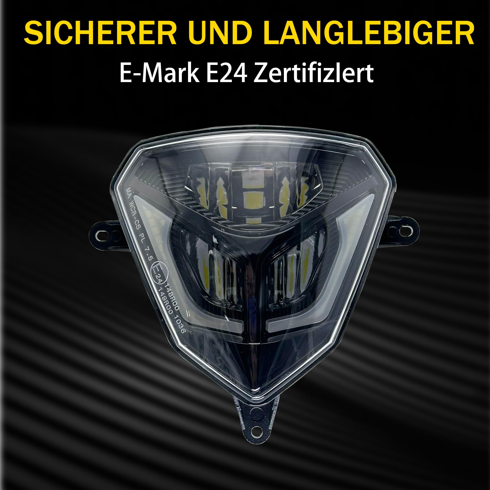 50 W LED moto faro omologato E con luce di marcia diurna per Beta RR125 200 4T250 300 2T 350 390 430 480 4T 2008-2024 Beta X-Trainer 2015-2024