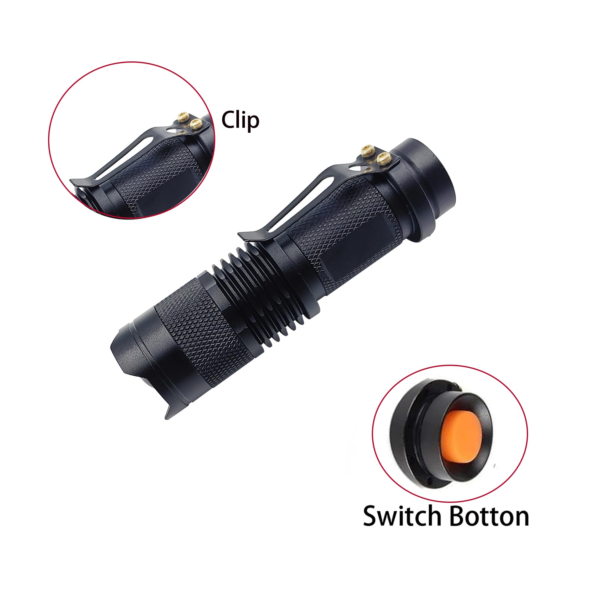 【VRTX】 LIGHT PACKAGE初心者４本セット ZYUNMALL 4 Color Light Single Mode Flashlight: Red Light