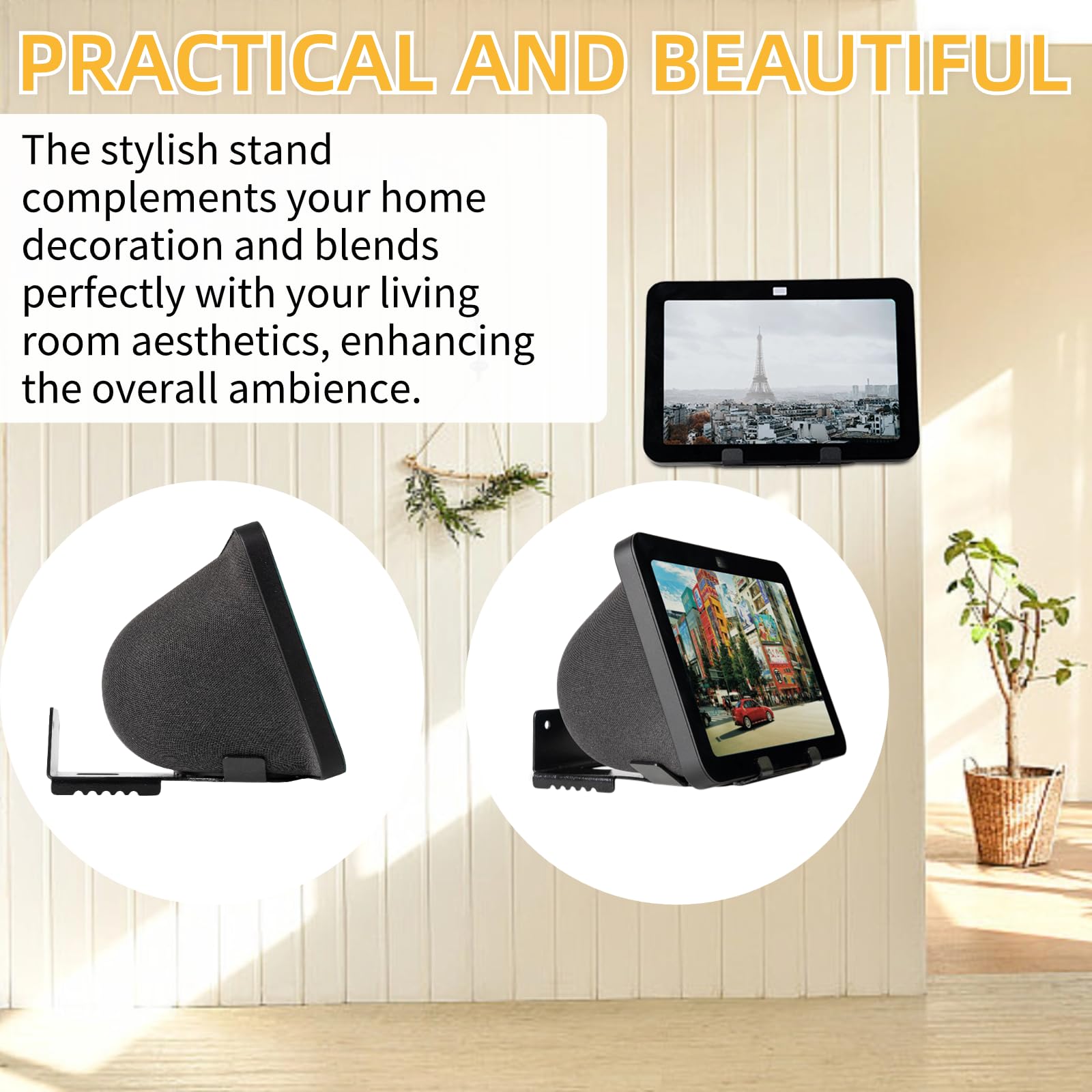 shinar echo show 8 (第3世代) 用 ウォールマウント Amazon.co.jp: shinar メタル壁マウント Echo Show 8 (第3世代