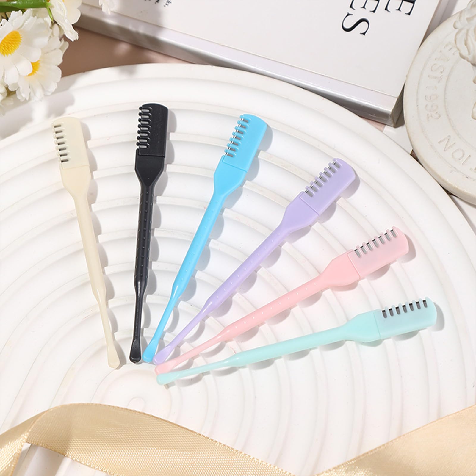 6 Pcs Nose Hair Trimmer 360° Safety Blades Manual Nasal Hair Cutter Nose Hair Remover for Men Women Home Travel — Amazon image 5