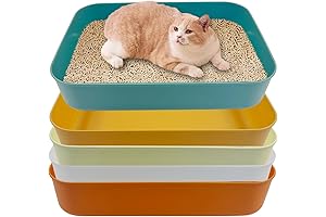 5 Pcs Small Litter Pan: Convenient and Hygienic for Your Feline Companions