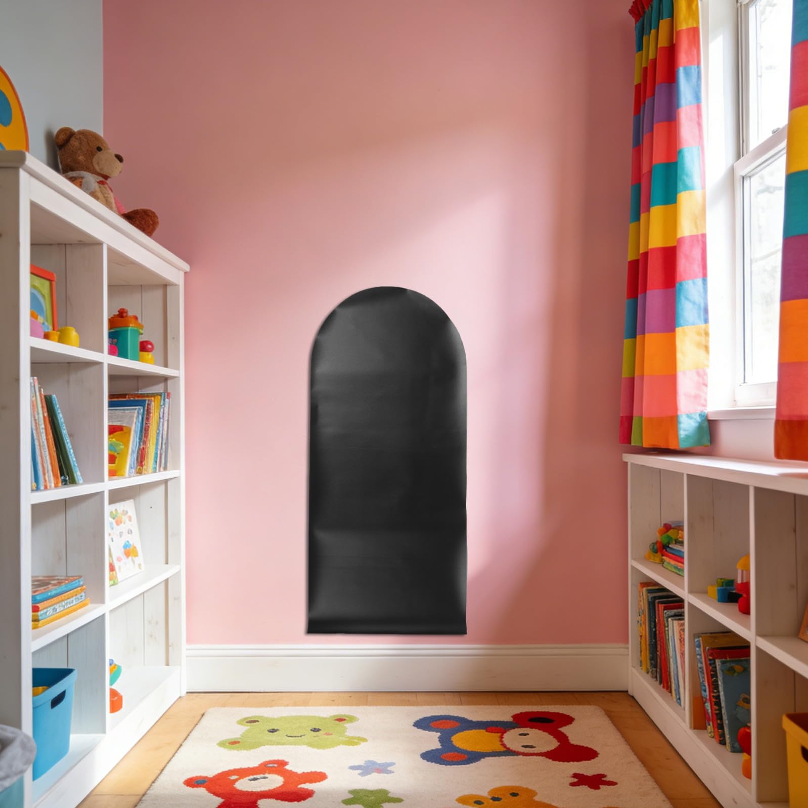 Pizarra Magnética de Pared Infantil Adhesivo Fácil de Limpiar y Diseño en Forma de Arco para Decoración de Habitaciones y Uso Magnético en Casa