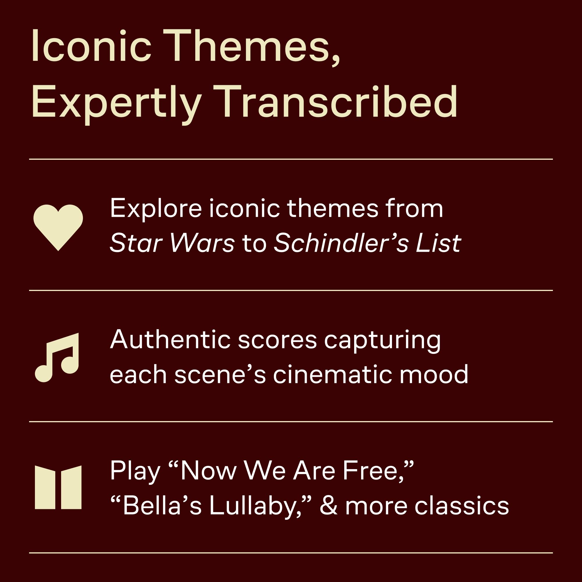 The best movie themes ever piano: Piano Solo