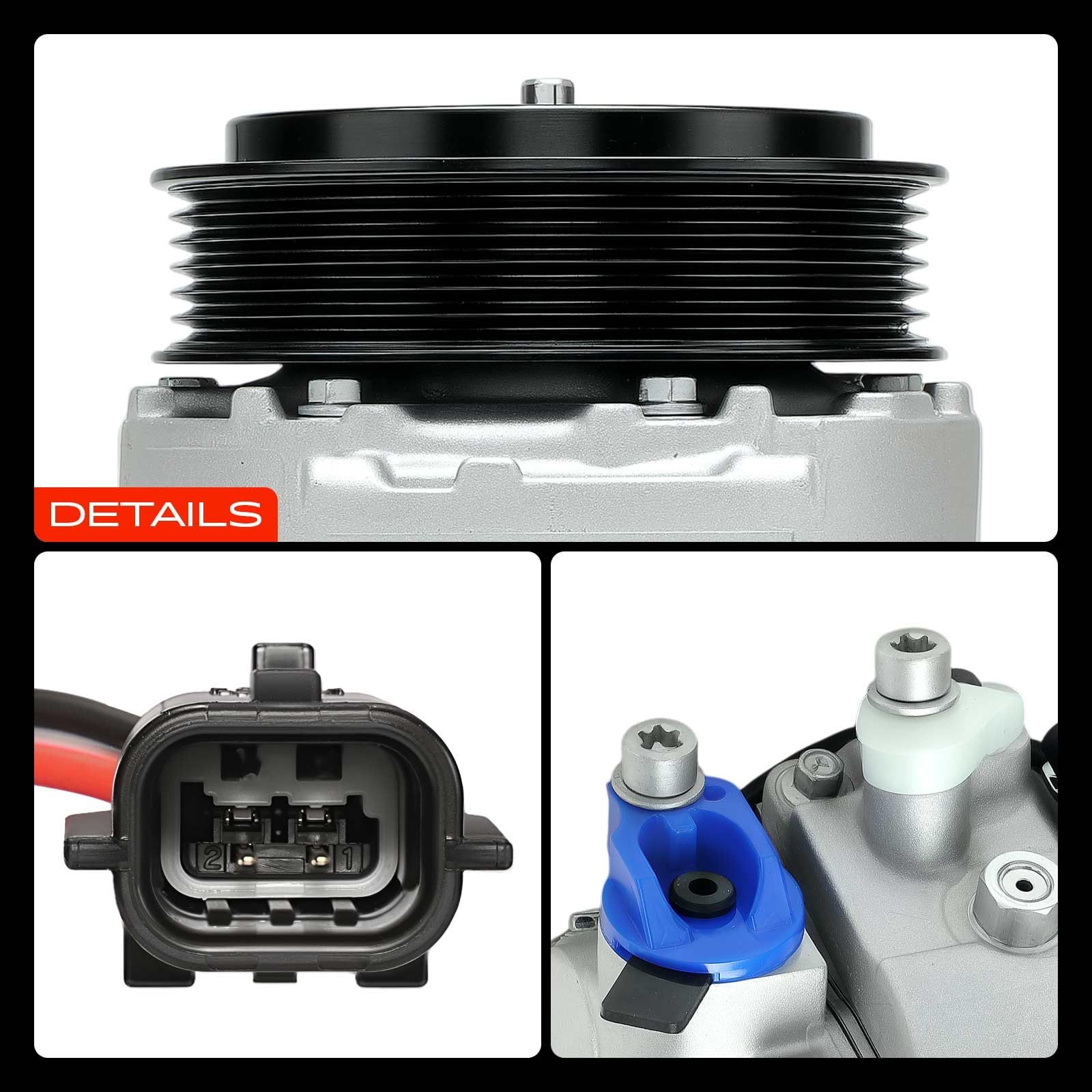 Frankberg Compressore Aria Condizionata Compatibile Classe E W210 W211 W212 SLK R170 Classe C W203 CLK C208 C209 CLS C218 C219