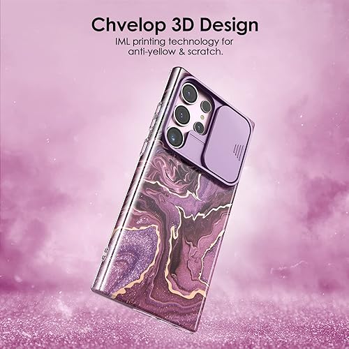Miniatura 4 de Chvelop Funda para Samsung Galaxy S23 Ultra con Cubierta Deslizante para Cámara, Funda Samsung S23 Ultra Resistente a Golpes Delgada Fina Ligera,