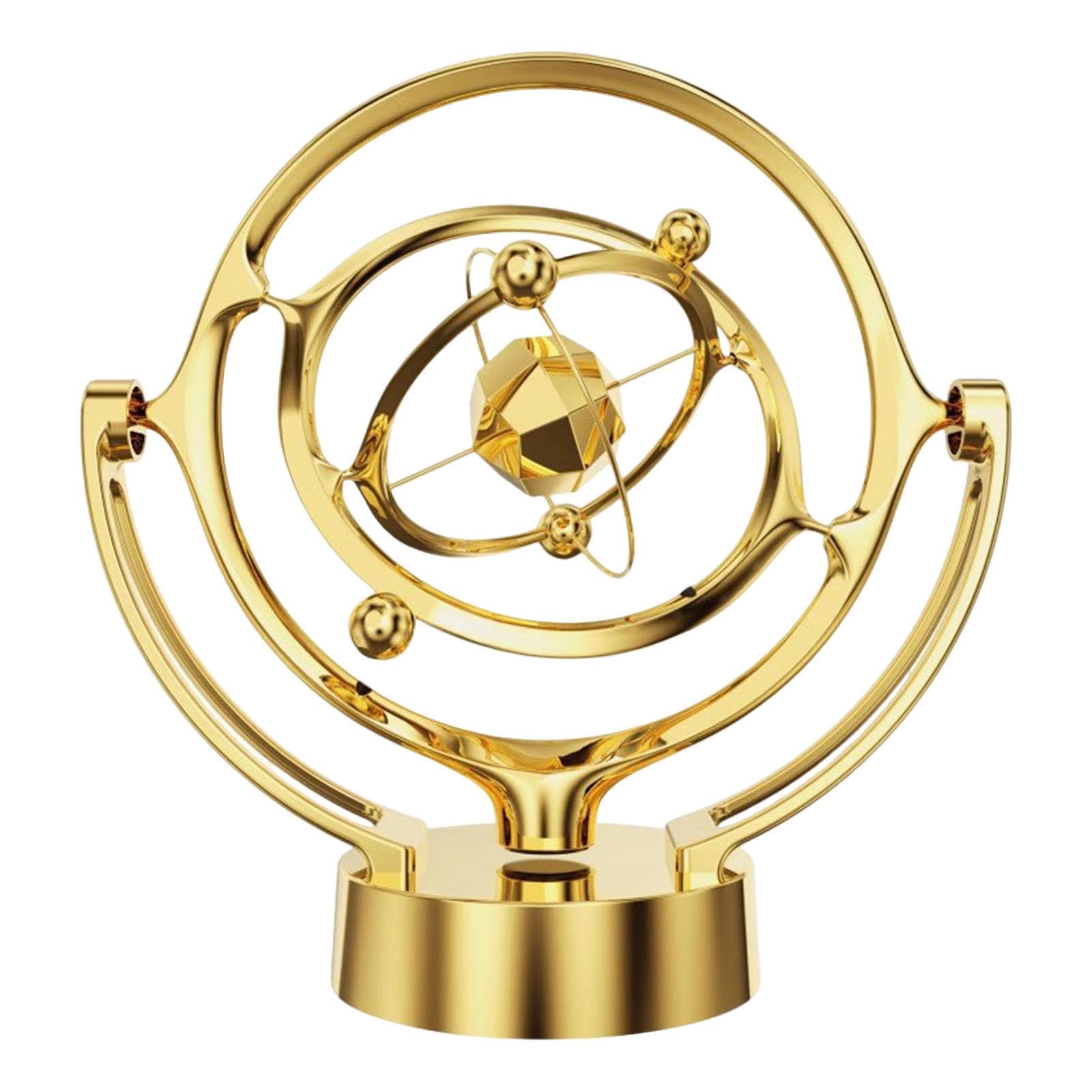 Oscillating Motion Balls, Body Movement, Lightweight And Portable Science Toy for Desk, TV Stand, gold
