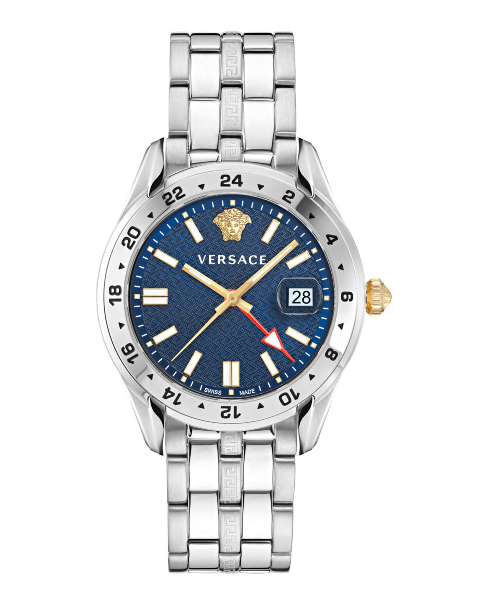 Amazon.com: Versace Greca Time GMT Watch