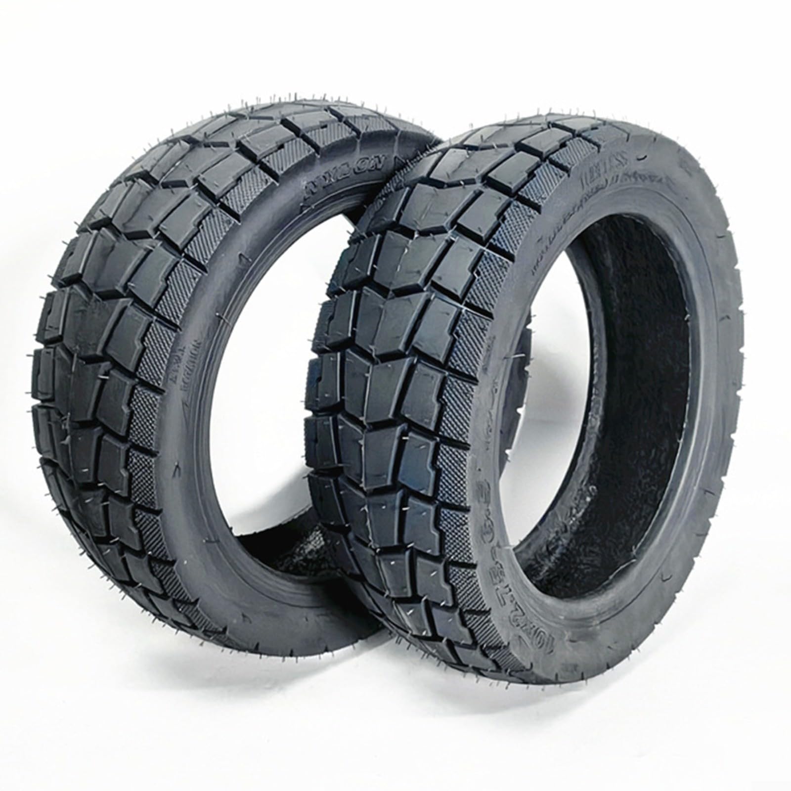 Pneumatico senza camera d'aria 10 pollici per scooter elettrico 10 x 2.75-6.5 pneumatico in gomma fuoristrada 70/65-6.5 per guida all'aperto modello di trazione migliorata nero