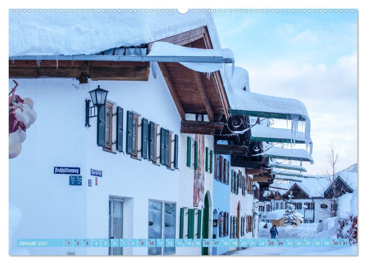 MITTENWALD Eine Perle im Oberen Isartal (Wandkalender 2027 DIN A2 quer), CALVENDO Monatskalender: Mittenwald mit seiner Landschaft ist zu jeder ... sehr beliebtes Urlaubsziel (CALVENDO Orte)