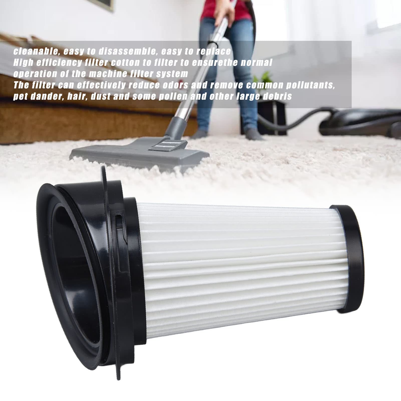 Filtro Sostitutivo Per Aspirapolvere – Ad Alta Efficienza, Compatibile Con Modello ZR005202 (11,8 X 8 X 4 Cm)