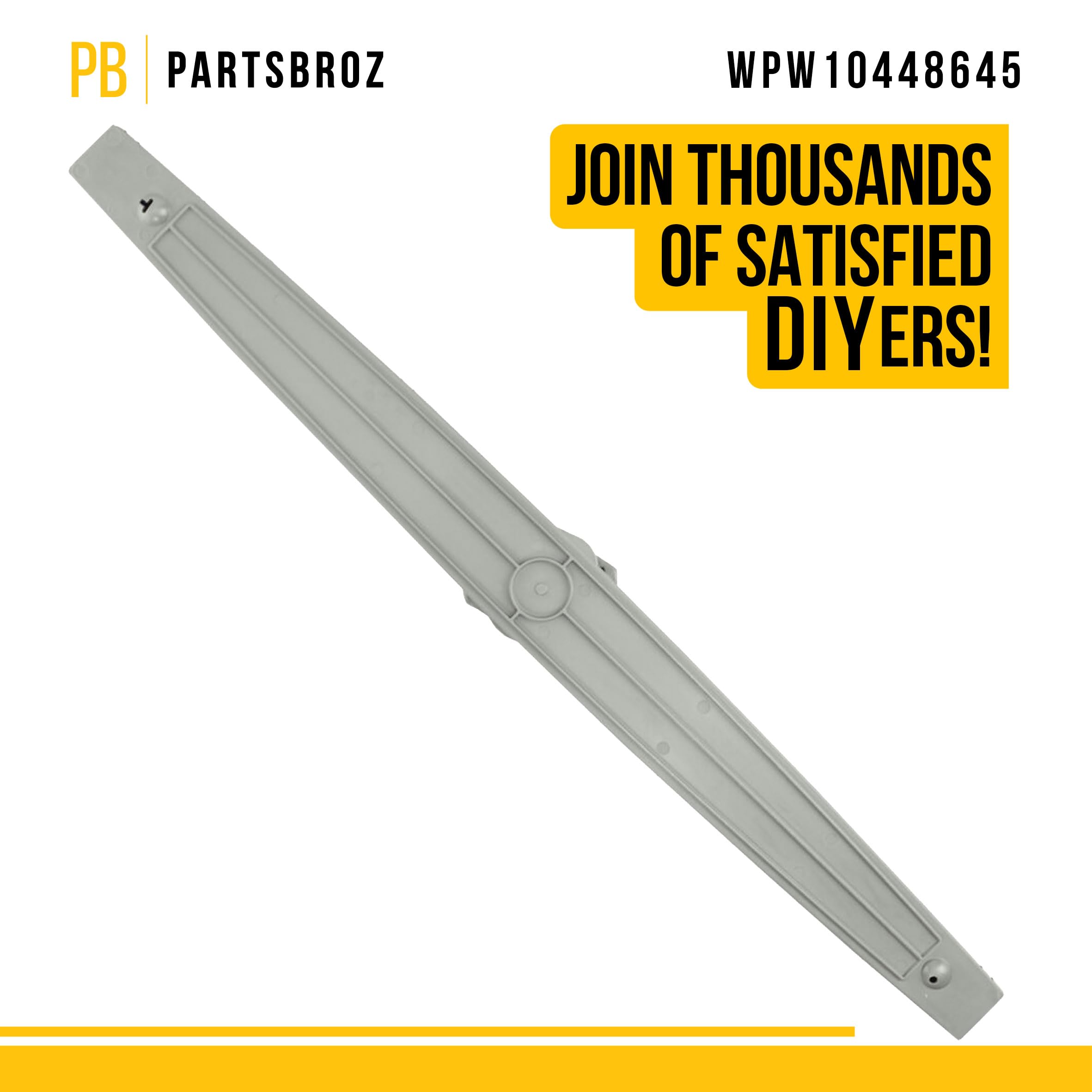 WPW10448645 - Brazo de pulverización medio para lavavajillas, sustituye a AP6021549, W10448645, 2312063, PS11754873