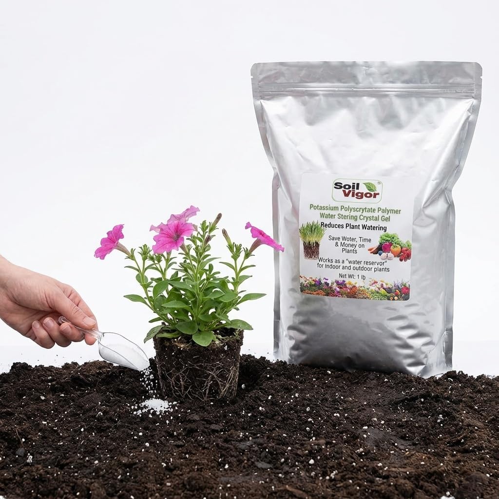 5 Pounds Potassium Water Absorbing Crystal Polymer Commercial Grade