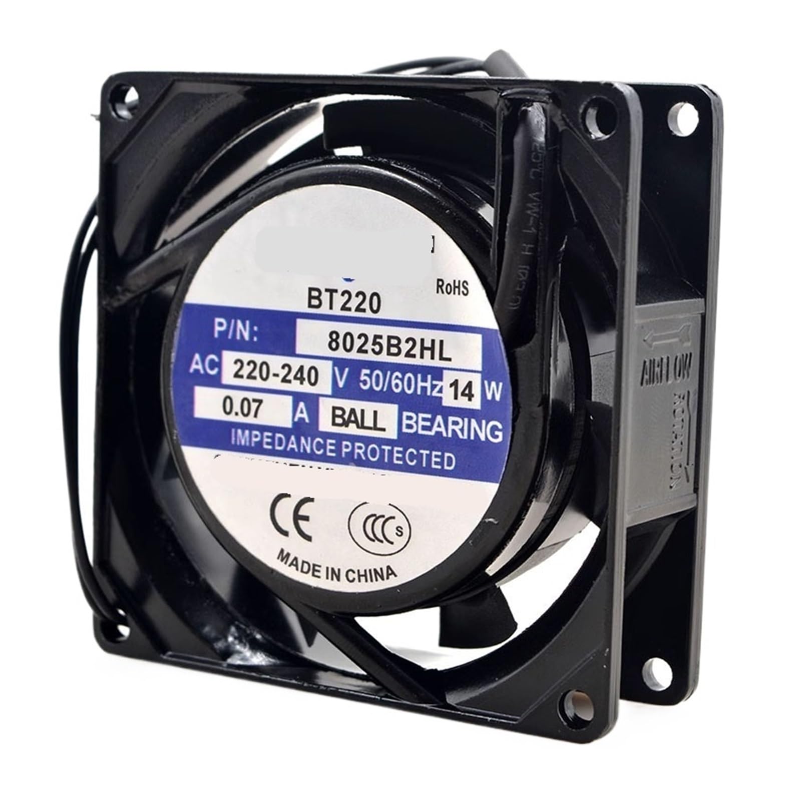 ANERTQUIH BT220 8025B2HL AC 220v 14w 8025 80 * 25mm 8cm Cooling Fan