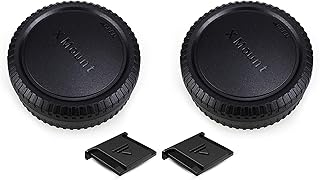 PROfezzion X Mount Rear Lens Cap 2 Pack Body Cap & Camera Hot Shoe Cover Set for Fujifilm X-T5 X-H2 X-T3 X-T4 X-T2 X-S10 X-T30 X-T20 X-T10 X-T200 X-T100 X-PRO3 X-PRO2 X-E4 X-E3 X-A7 and more