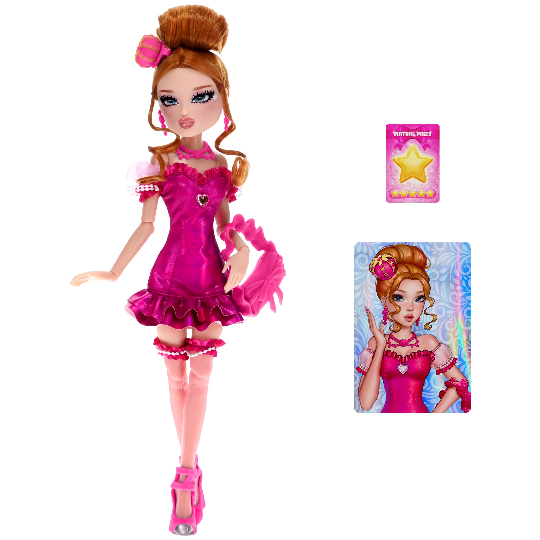 Dress To Impress - Lovely Hearts Fashion Doll - Series 1-11.5-Inch Tall - Includes DLC Code - Officially Licensed Doll by PhatMojo
