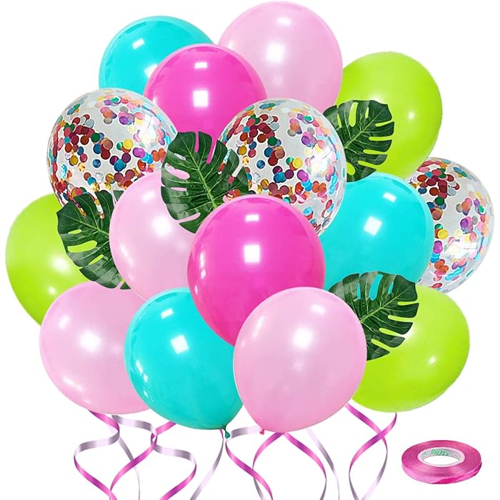 Buy Blocesa Tropical Theme Balloons, 60 Pack Beach Party Balloon