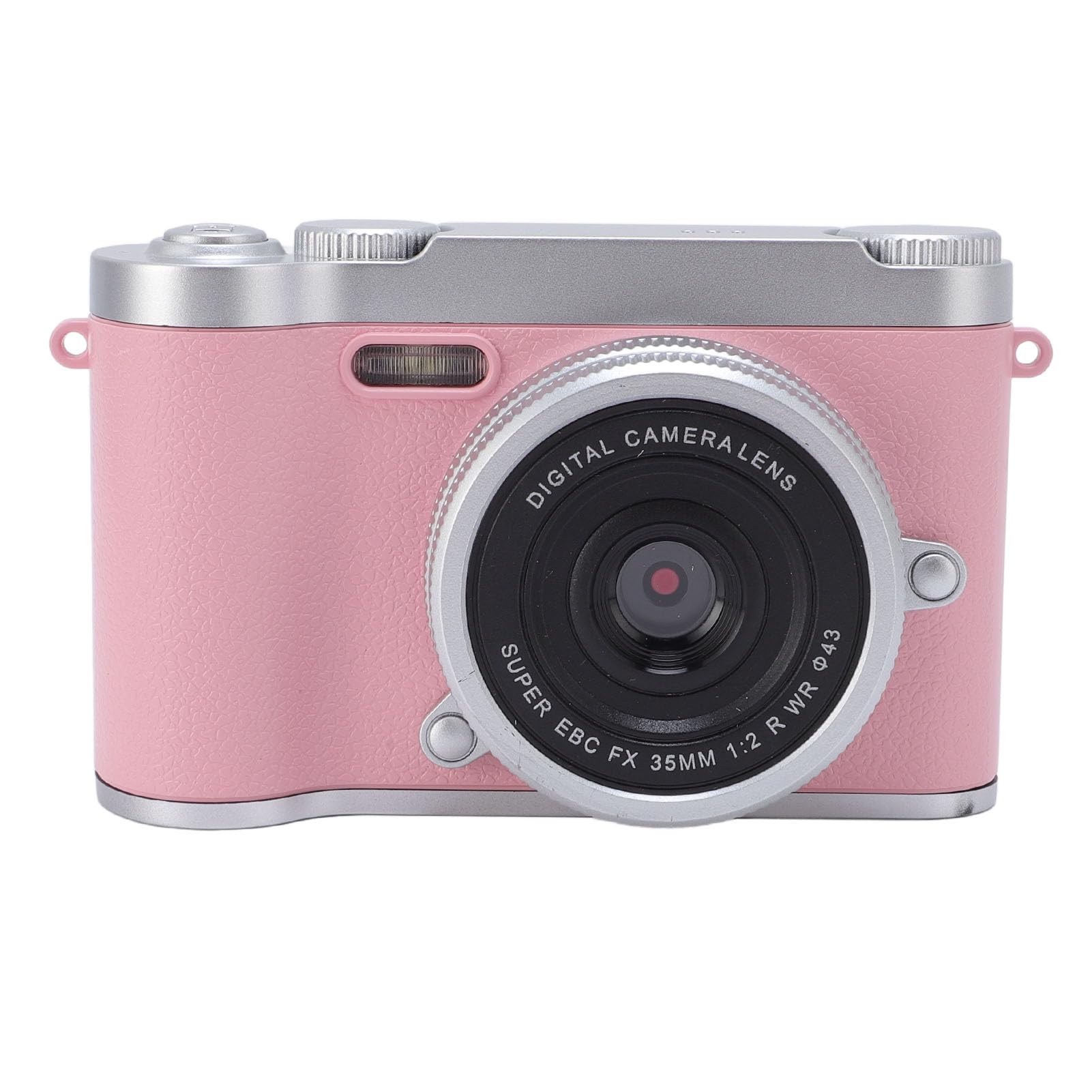 48MP Digital Camera, Dual Lens Auto Focus 8X Digital Zoom Anti Shake, 2.4 Inch HD Screen Compact Camera with Electronic Image Stabilization (Pink)-image-0