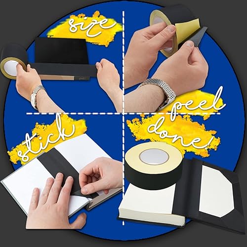 Miniatura 5 de Cinta de encuadernación marrón, cinta de reparación de libros de tela marrón para carpetas de libros, cinta de bisagra de tela marrón, cinta de