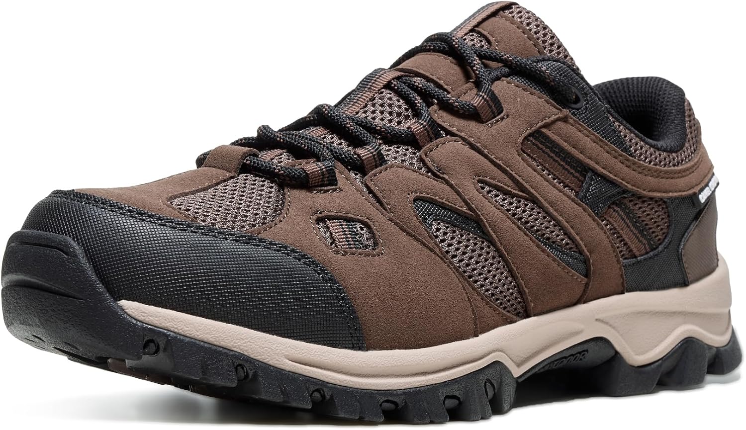 CAMELSPORTS Mens Hiking Shoes Walking Shoes for Men Outdoor Leather Mesh Lightweight Trail Sneakers